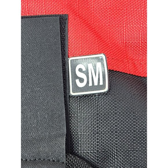 Badger Tuff Small Dog Coat Jacket Red Black With Adjustable Buckle & Belly Strap - Picture 3 of 10